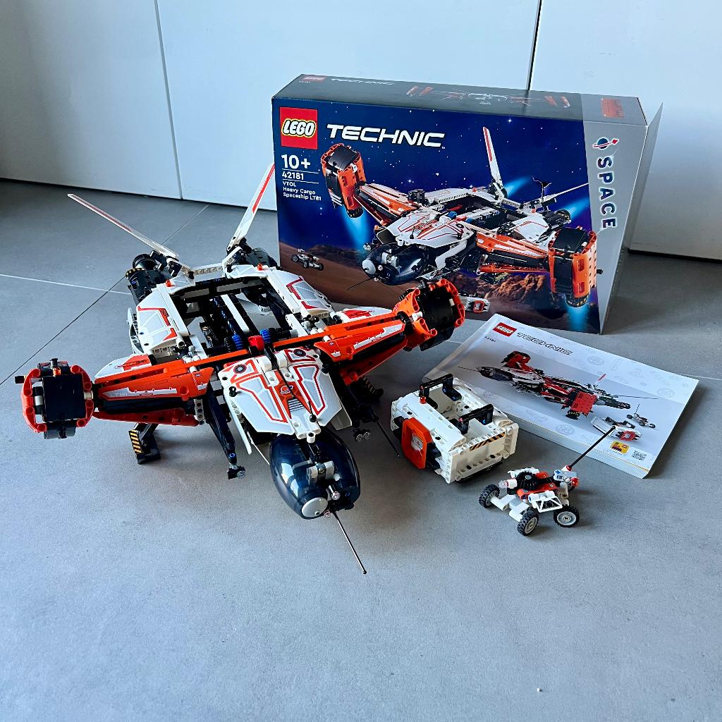 Lego Technic 42181 | VTOL Heavy Cargo Spaceship LT81, Ophalen of Verzenden, Zo goed als nieuw, Complete set, Lego
