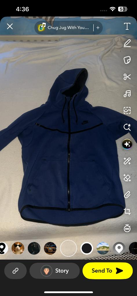 Nike tech blauw s, Blauw, Nike, Ophalen of Verzenden, Algemeen