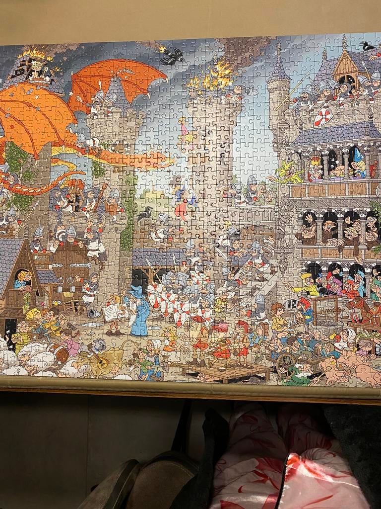 Puzzel 950 stukjes the casle, Ophalen of Verzenden, 500 t/m 1500 stukjes, Zo goed als nieuw