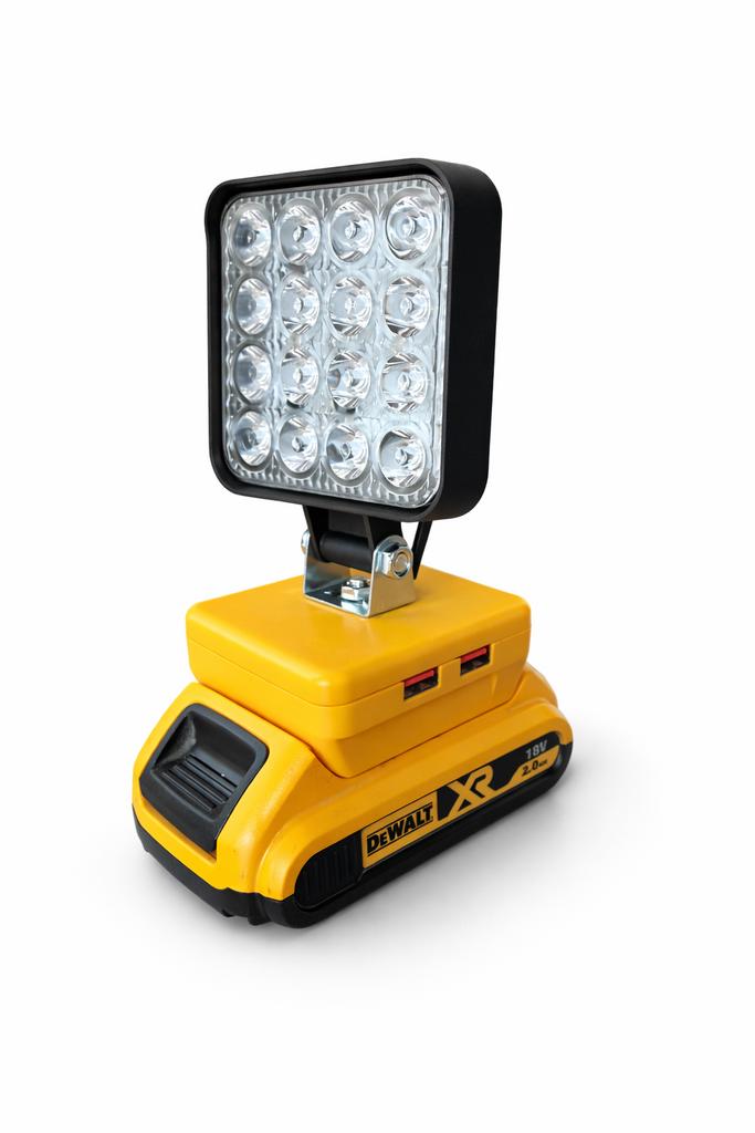 54W LED-lamp – 16 LED’s – 5500-6000K - Dewalt XR 18/20V accu, Doe-het-zelf en Verbouw, Gereedschap | Handgereedschap, Ophalen of Verzenden