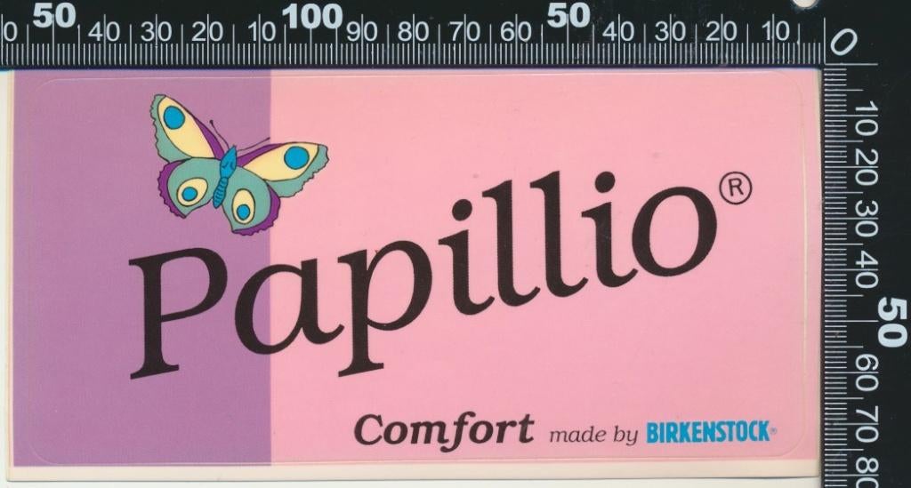 Sticker: Birkenstock - Papillio, Ophalen of Verzenden, Zo goed als nieuw, Bedrijf of Vereniging