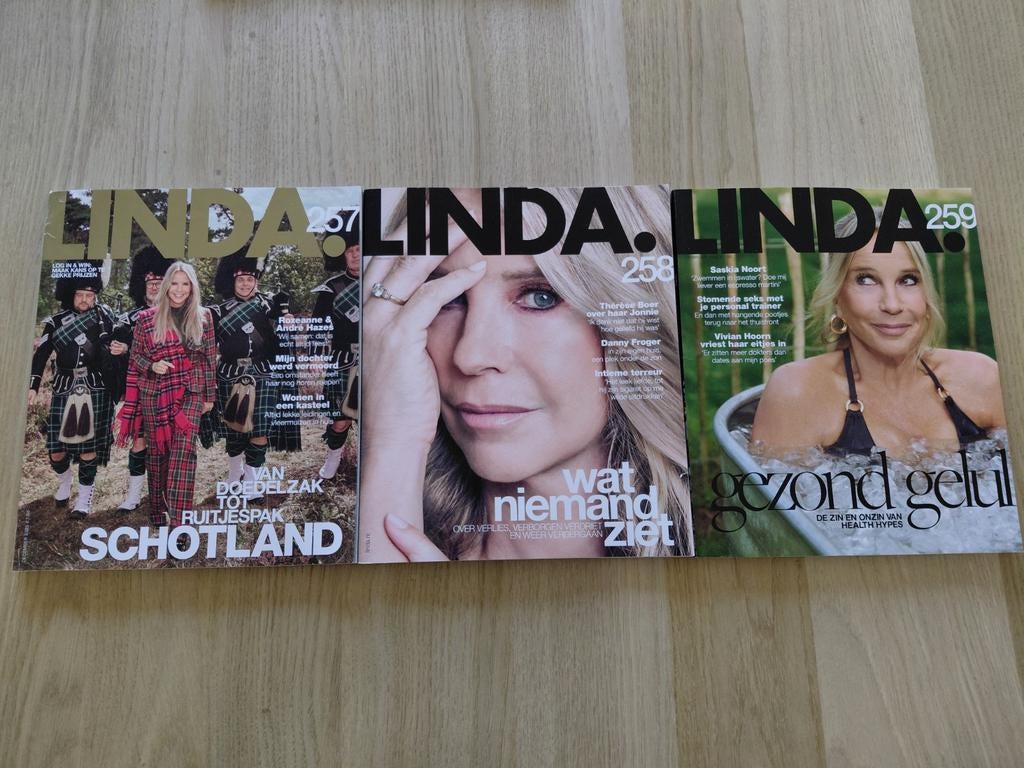 3 maal het Tijdschrift LINDA, Ophalen of Verzenden, Zo goed als nieuw, Damesbladen