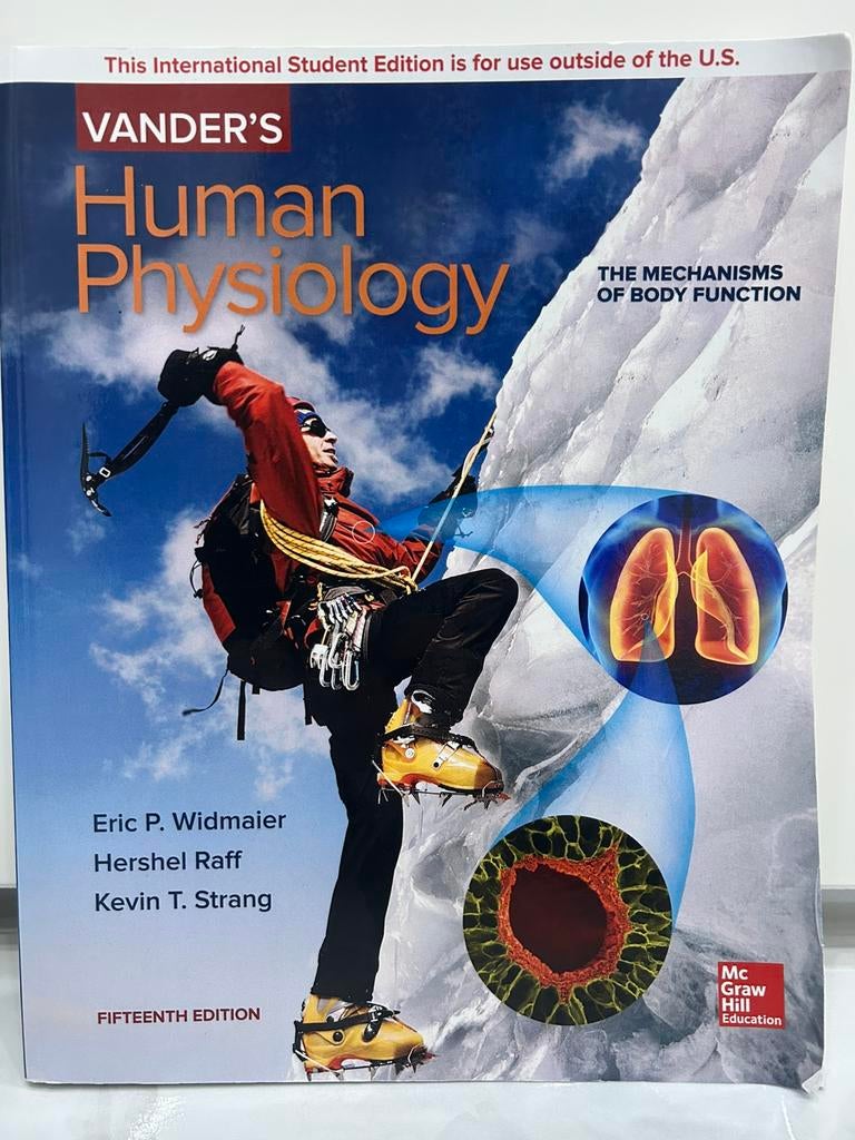 Vander’s Human Physiology (ISBN: 9781260085228), Boeken, Studieboeken en Cursussen, Ophalen of Verzenden, Beta, Zo goed als nieuw