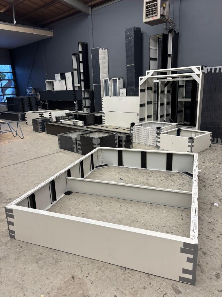 stalen plantenbak 260x200x40 wit !!!Outlet!!!, Ophalen of Verzenden, Nieuw, Metaal, Balkon