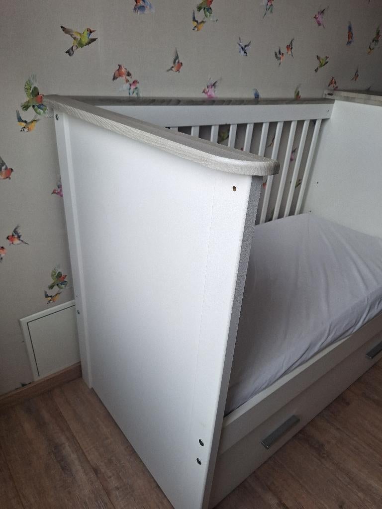 Kinder bed meegroei, Ophalen, Gebruikt, 70 tot 85 cm, Matras