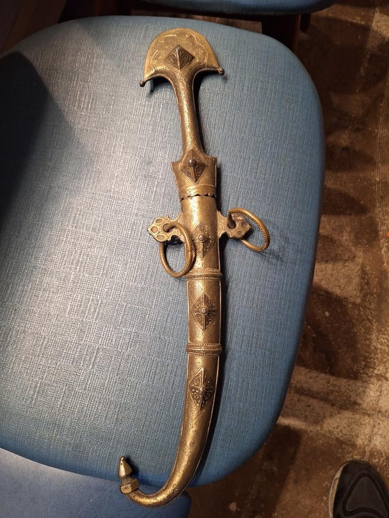 Antieke Marokkaanse Dolk koummya, Onbekend@gmail.com, Overige typen, Onbekend, Overige soorten