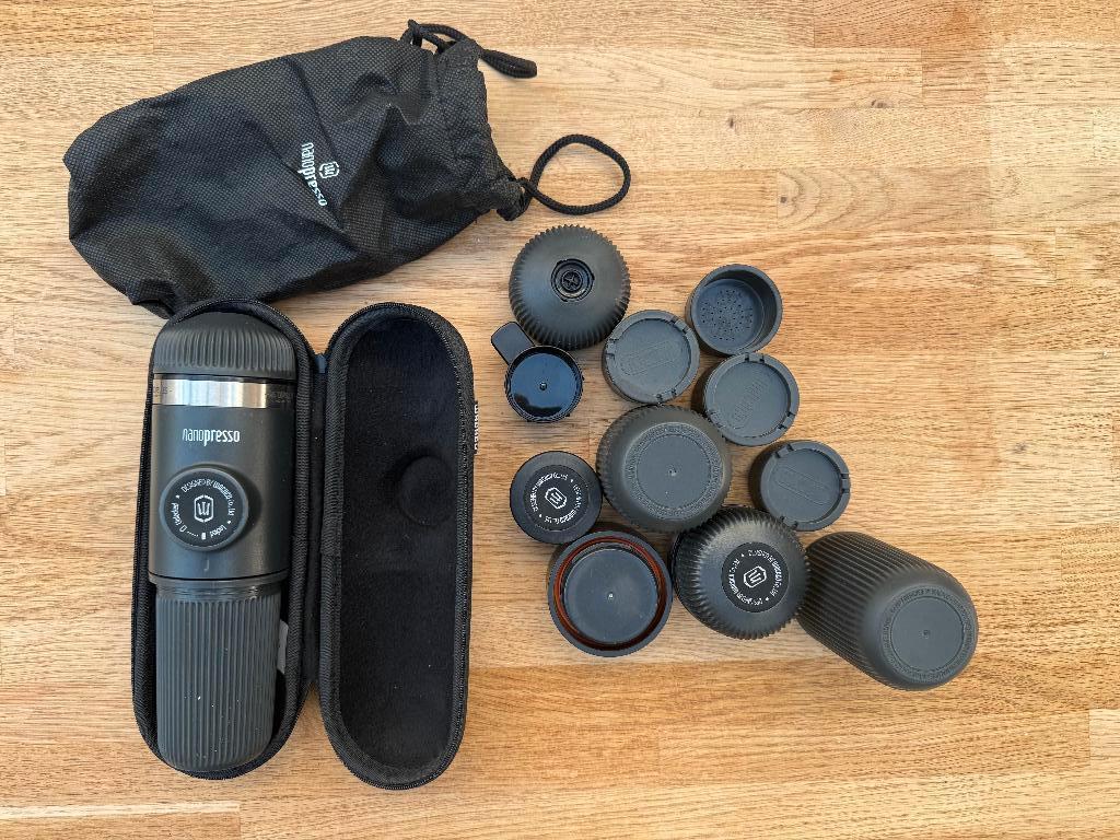 wacaco nanopresso met barista kit en S case, Witgoed en Apparatuur, Koffiemachine, Gemalen koffie, Ophalen of Verzenden, Zo goed als nieuw