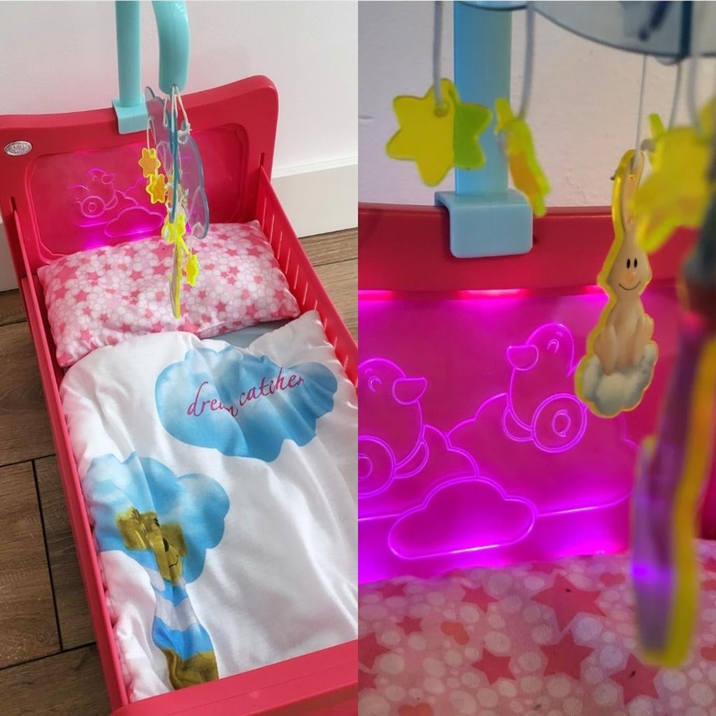 Baby Born Interactief Bedje met Licht Geluid Muziek Babyborn, Kinderen en Baby's, Speelgoed | Poppen, Ophalen of Verzenden, Zo goed als nieuw