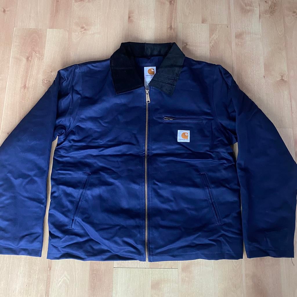 Carhartt Detroit jacket - Donkerblauw XL, Kleding | Heren, Jassen | Winter, Ophalen of Verzenden, Nieuw, Maat 56/58 (XL), Blauw