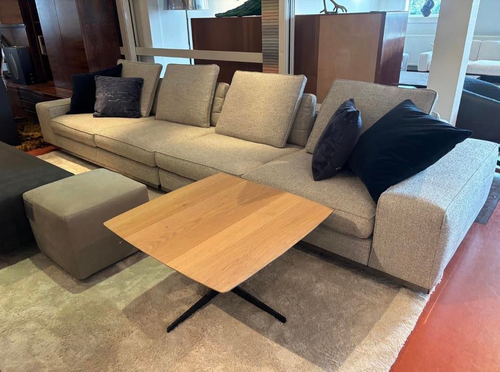 Minotti Lawrence configuratie stof cat. G 112x374cm, 125 cm of meer, Verzenden, Zo goed als nieuw, Stof
