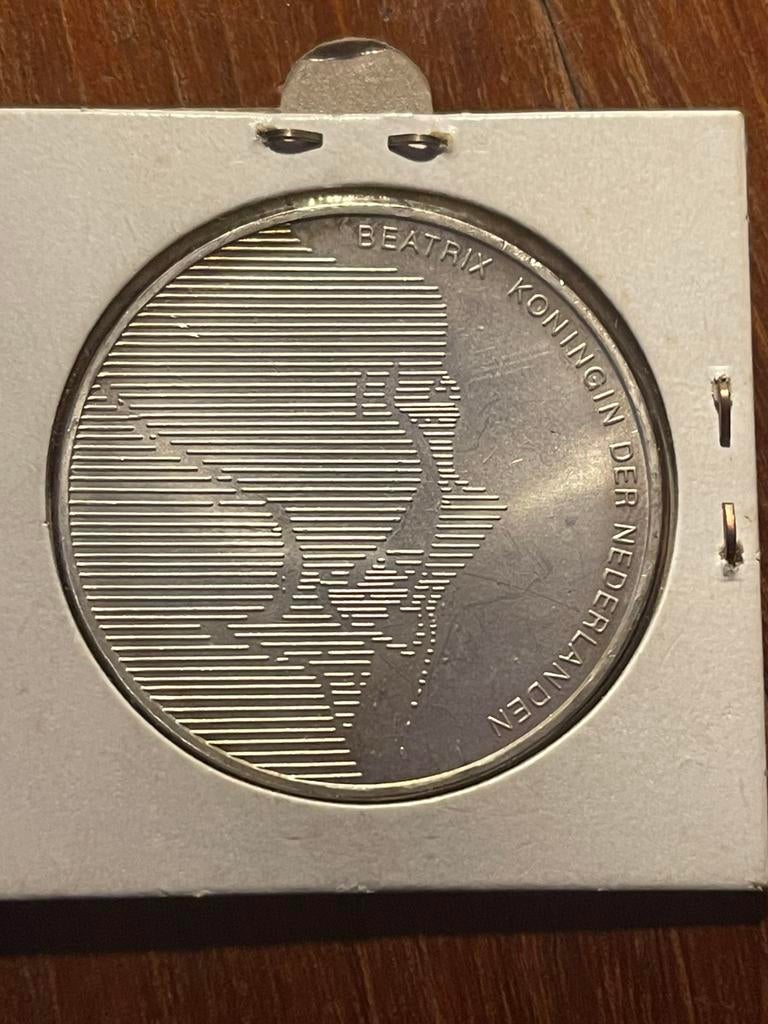 Zilveren 50 gulden munt, Beatrix Koningin der Nederlanden, Postzegels en Munten, Munten | Nederland, Verzenden, Koningin Beatrix