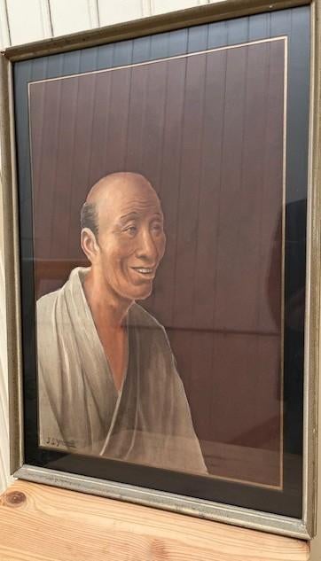 Aquarel van J.S. Yamamoto, Antiek en Kunst, Kunst | Schilderijen | Modern, Ophalen of Verzenden