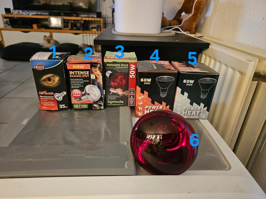 Diverse warmte lampen, Ophalen of Verzenden, Zo goed als nieuw