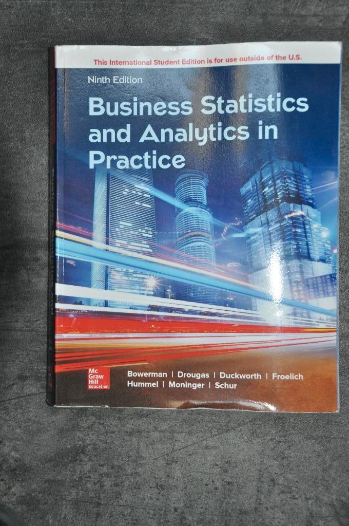 Business Statistics and Analytics in Practice, Gelezen, Diverse auteurs, Beta, HBO