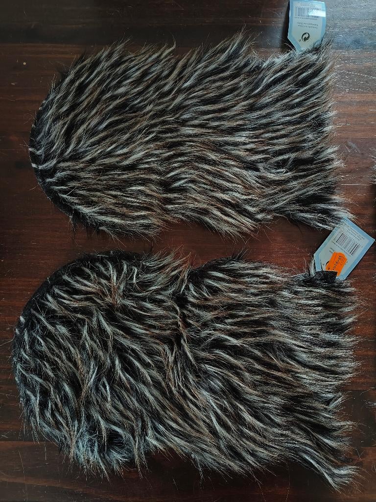 Mini vloerkleedjes met nepbont, 3 stuks, Ophalen of Verzenden, Zo goed als nieuw