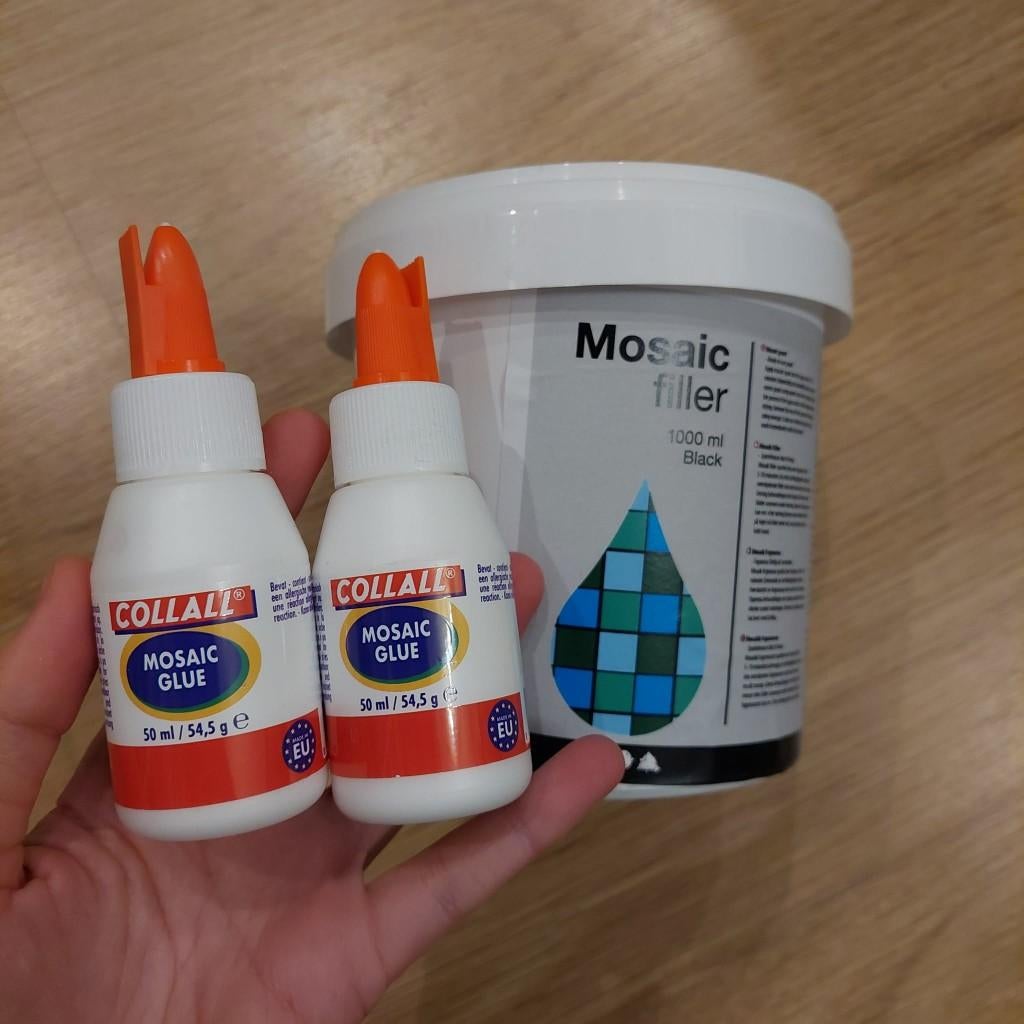 Zwarte mozaïekvuller, Doe-het-zelf en Verbouw, Verf, Beits en Lak, Ophalen of Verzenden, Nieuw, Zwart