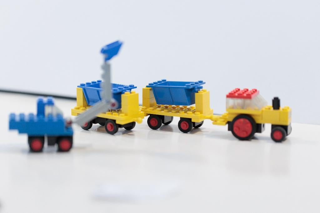LEGO 686 -1 LEGOLAND: Construction: Kipper truck en loader, Ophalen of Verzenden, Gebruikt, Complete set, Lego