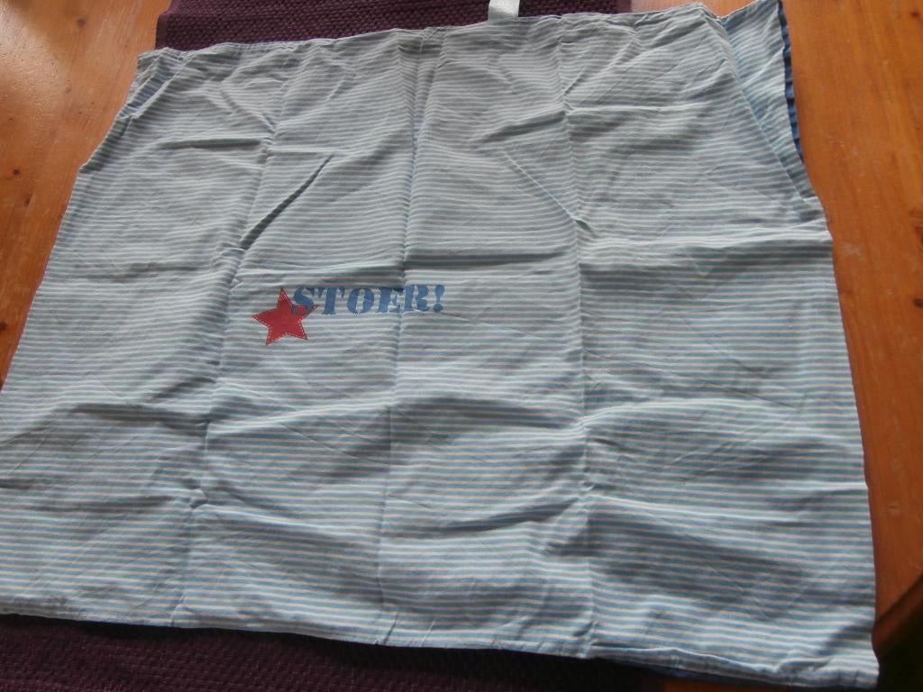 Beddengoed dekbedhoes stoer blauw kussensloop dekbedovertrek, Ophalen of Verzenden, Gebruikt, 100 cm of meer, Deken