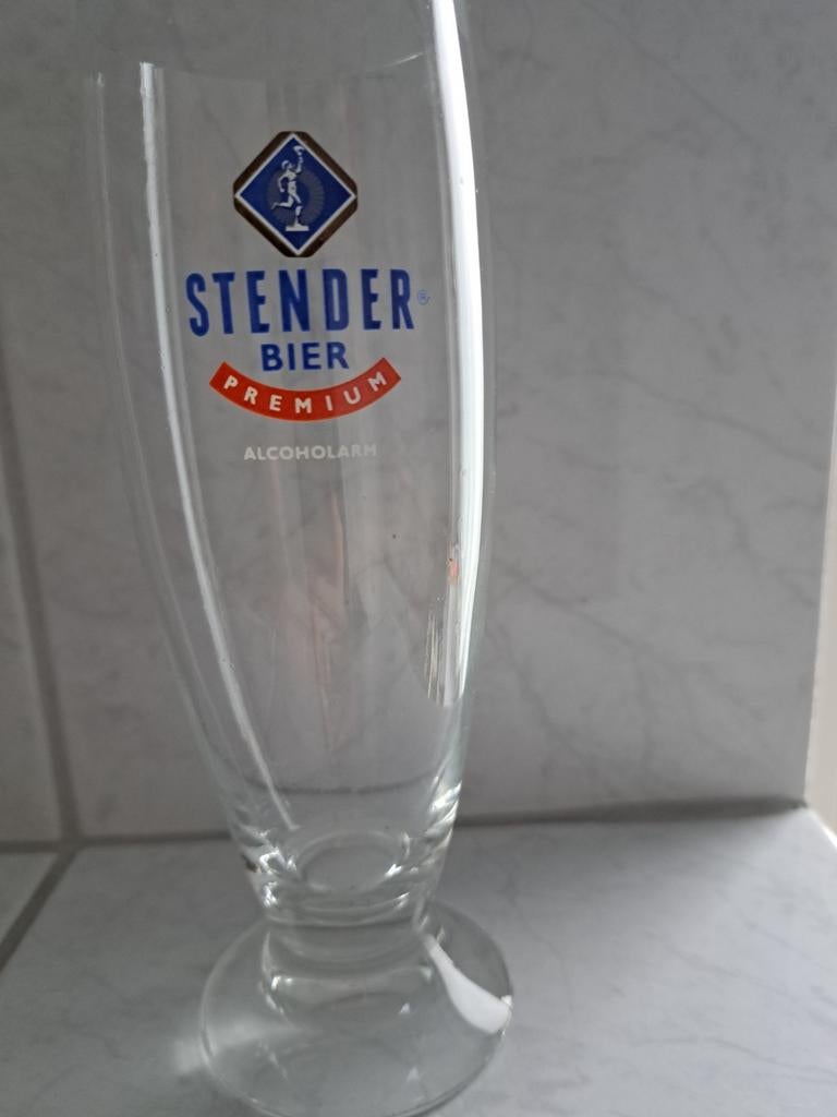 6 stuks grolsch stender glazen., Ophalen, Nieuw, Glas of Glazen, Grolsch