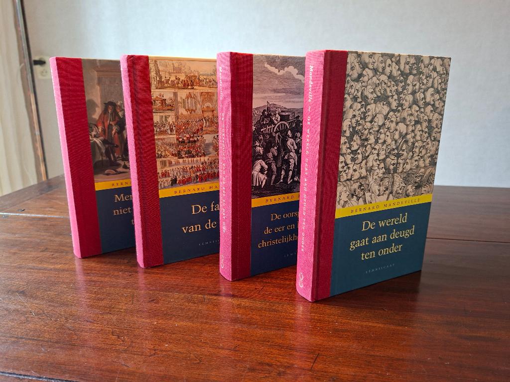 Bernard Mandeville Verzameld werk 1 t/m 4, Wijsbegeerte of Ethiek, Ophalen of Verzenden, Zo goed als nieuw, Bernard Mandeville