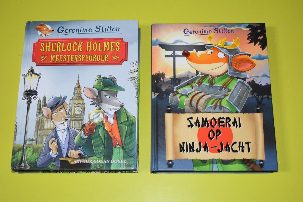 Geronimo Stilton -2 boeken ( z.g.a.n.-, Ophalen of Verzenden, Zo goed als nieuw, Geronimo Stilton