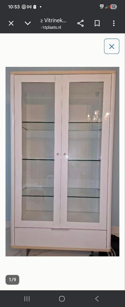 Zwarte hoogglans kast, Ophalen, Zo goed als nieuw, 25 tot 50 cm, 50 tot 100 cm