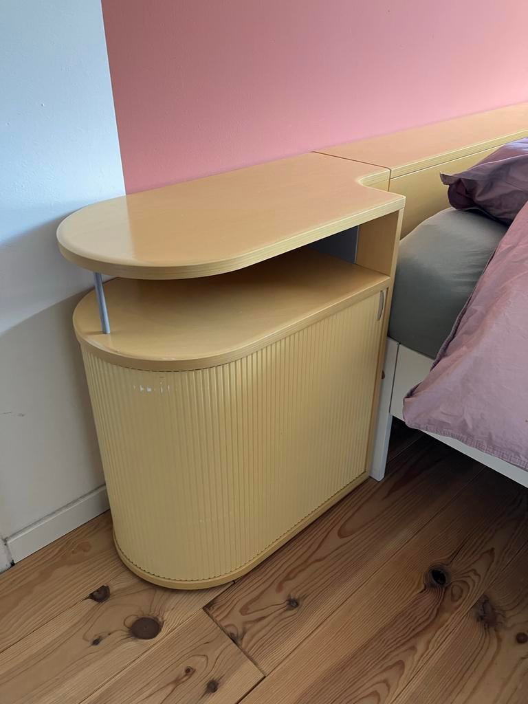 Auping Auronde hoofdeinde met nachtkastjes, Ophalen, Gebruikt, 55 tot 70 cm, 65 cm of meer