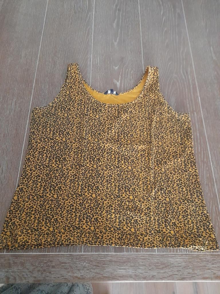 Te koop zgan MS Mode Dames top geel zwart xl., Zwart, Maat 42/44 (L), Ophalen of Verzenden, Zo goed als nieuw