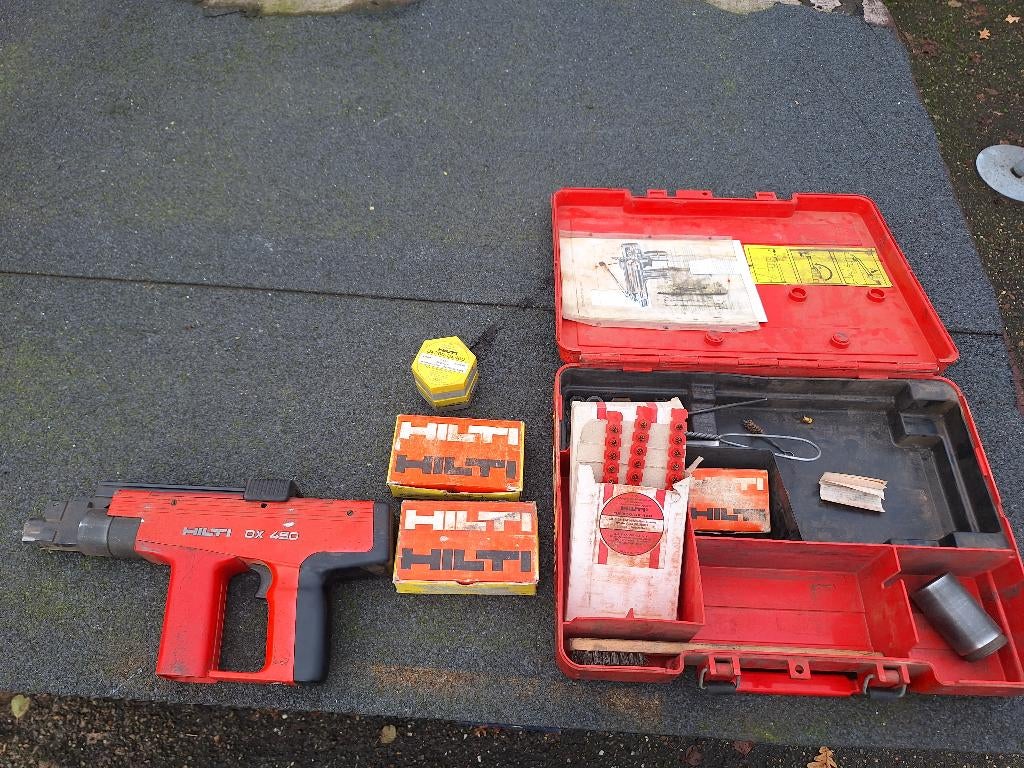 Hilti schiethamer, Ophalen, Gebruikt