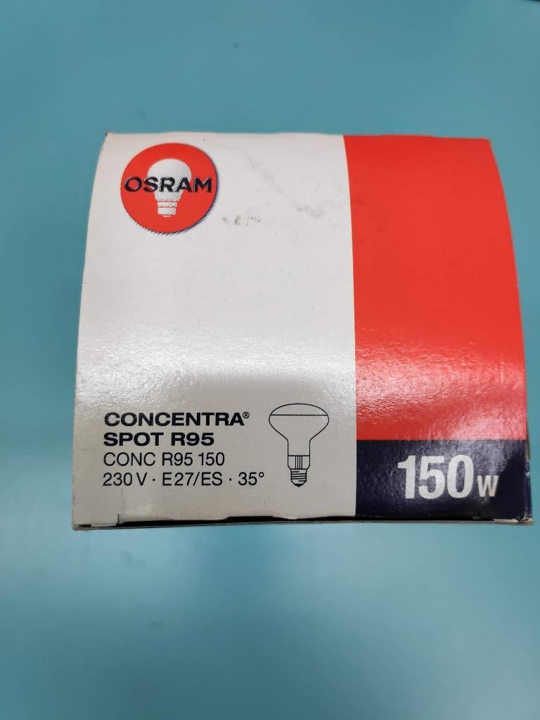 Osram Concentra Spot R95 150W reflectorlamp nieuw, Verzenden, Nieuw, E27 (groot), Halogeen (gloei)lamp