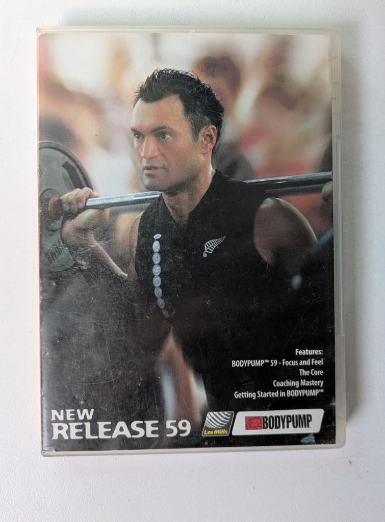 Les Mills BodyPump dvd+cd nr 59, Cursus of Instructie, Alle leeftijden, Ophalen of Verzenden, Gebruikt