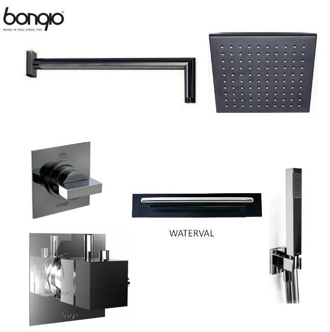 Bongio Line Wellness inbouw thermostaat doucheset 3-weg, Doe-het-zelf en Verbouw, Sanitair, Niet ingevuld, Niet ingevuld, Nieuw