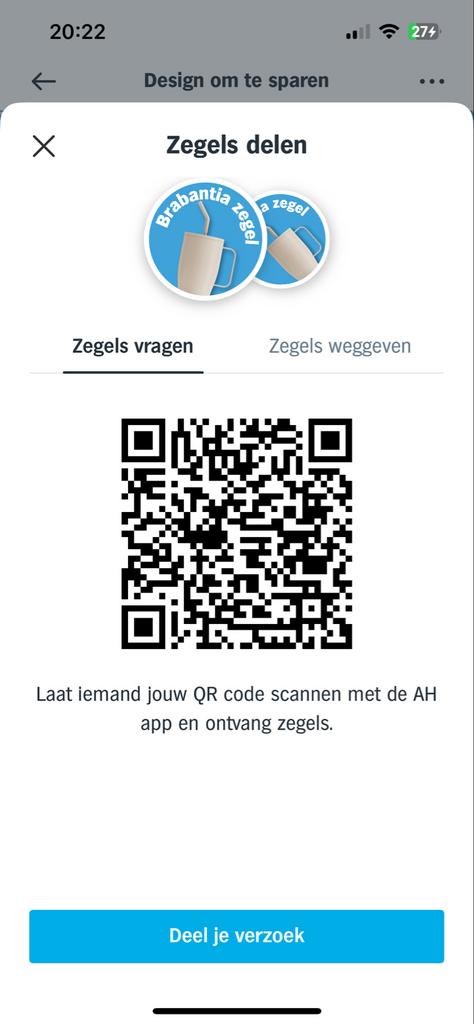 Gezocht: AH Brabantia zegels, Verzamelen, Ophalen