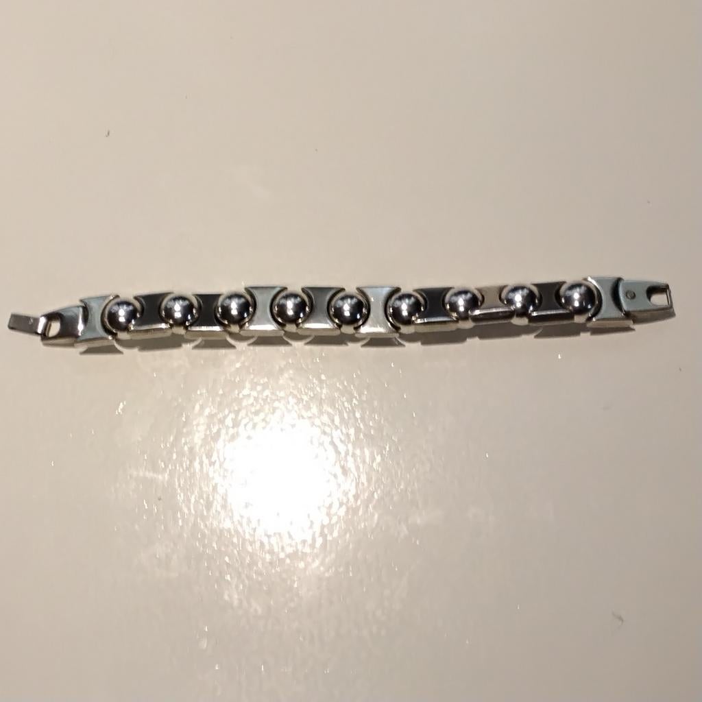 Mooie zware armband van Josh, 22cm, Sieraden, Tassen en Uiterlijk, Armbanden, Ophalen of Verzenden, Zo goed als nieuw, Zilver