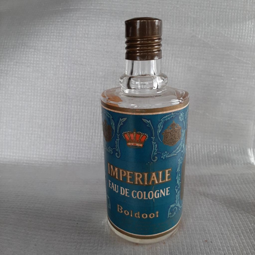 vintage flesje Boldoot eau de cologne Imperiale, Ophalen, Gebruikt, Parfumfles