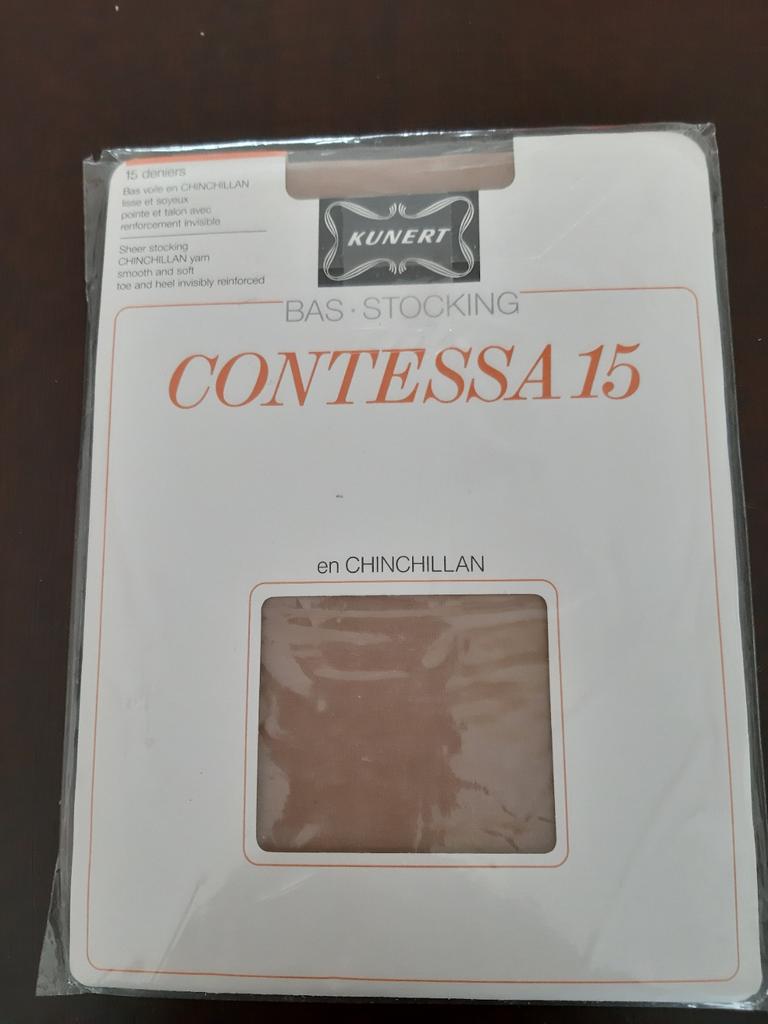 KUNERT Contessa 15 Stocking kousen Chinchillan 8,5-9, Kleding | Dames, Leggings, Maillots en Panty's, KUNERT, Bruin, Nieuw, Ophalen of Verzenden