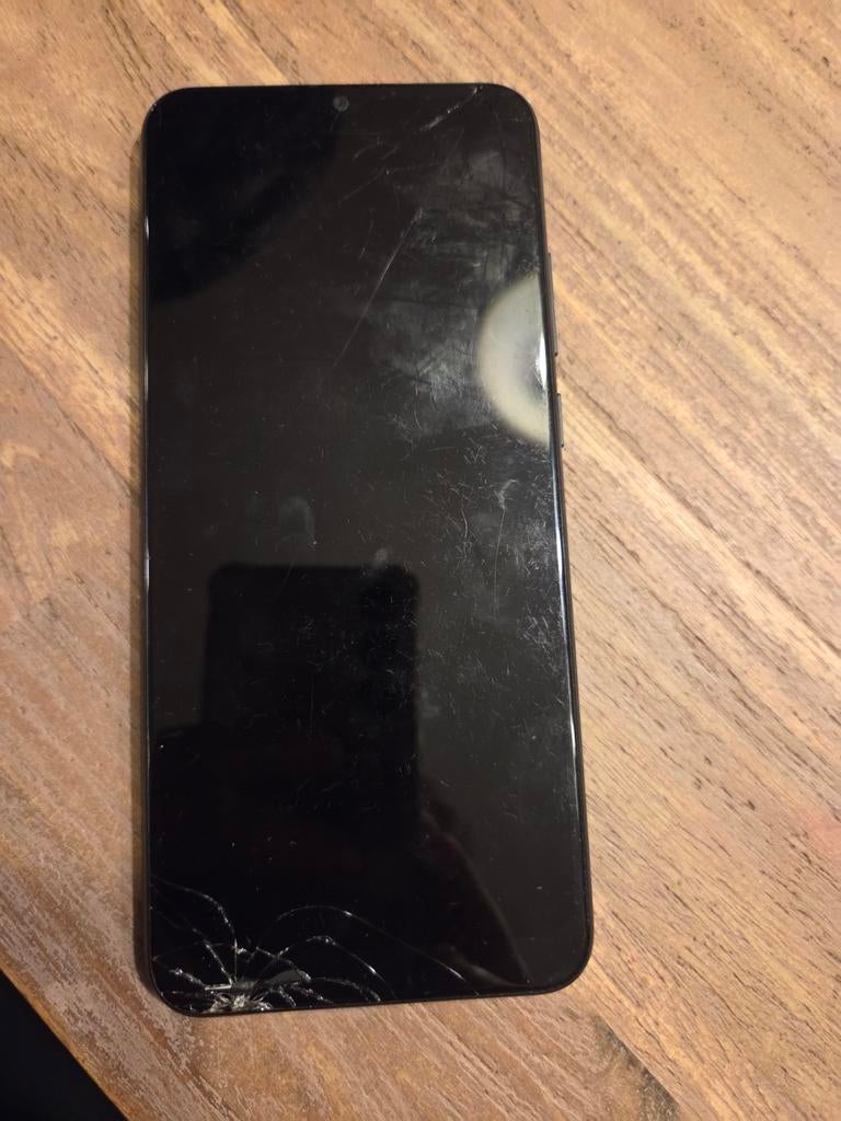 Samsung Galaxy A02s (A025G) - Gebruikt, scherm gebarsten, Telecommunicatie, Mobiele telefoons | Samsung, Zwart, Ophalen of Verzenden