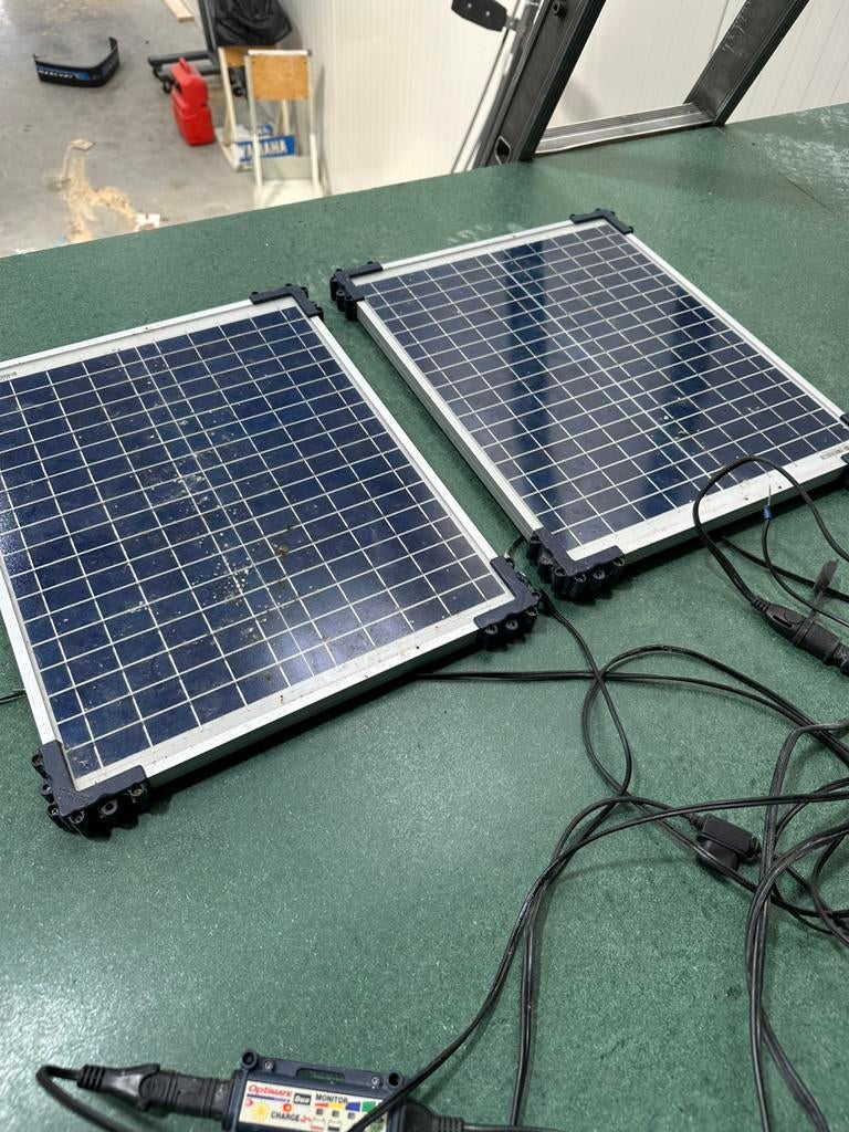 Mini zonnepanelen met omvormertjes, Caravans en Kamperen, Kampeeraccessoires, Ophalen, Zo goed als nieuw