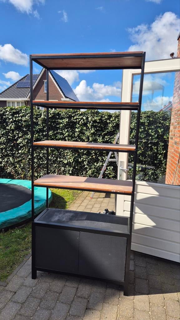 Mooie demontabele kast met schappen en deurtjes, Ophalen, 25 tot 50 cm, 150 tot 200 cm