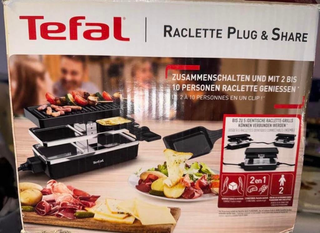 Tefal gourmet, Ophalen of Verzenden, Zo goed als nieuw, 4 t/m 7 personen