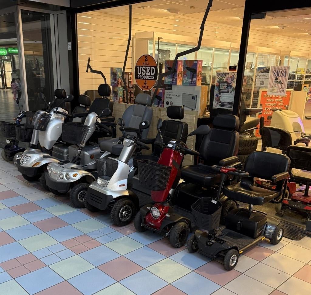 Nieuwe + gebruikte scootmobielen -veel op voorraad! Garantie, Gebruikt, 16 km/u of meer, 46 km of meer, Mangoland