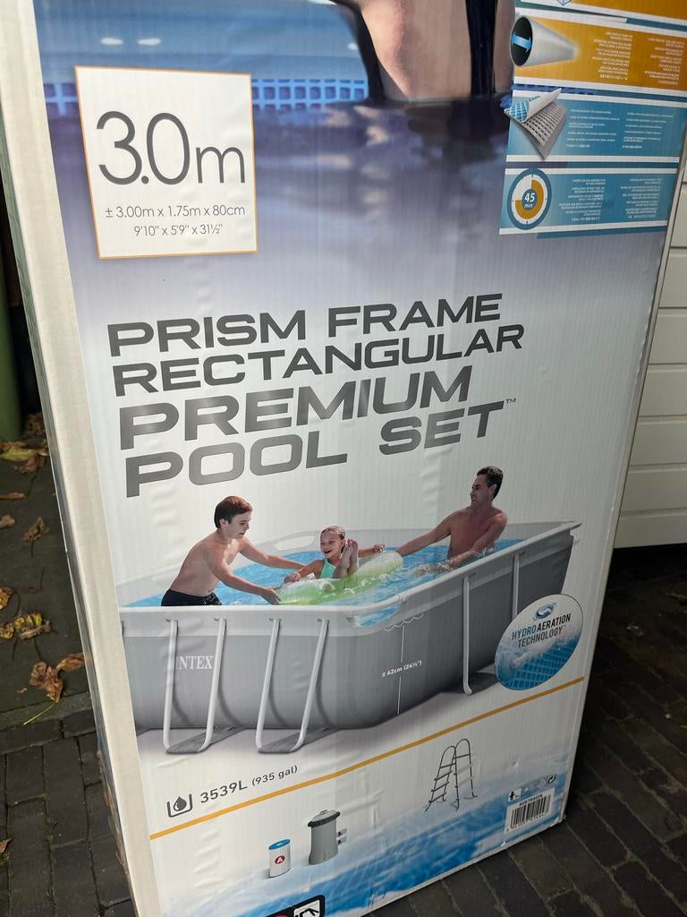 Intex zwembad 3 x 1,75 x 0,75, Tuin en Terras, Zwembaden, Nieuw, Opzetzwembad, 80 tot 120 cm, 200 tot 400 cm, Minder dan 200 cm