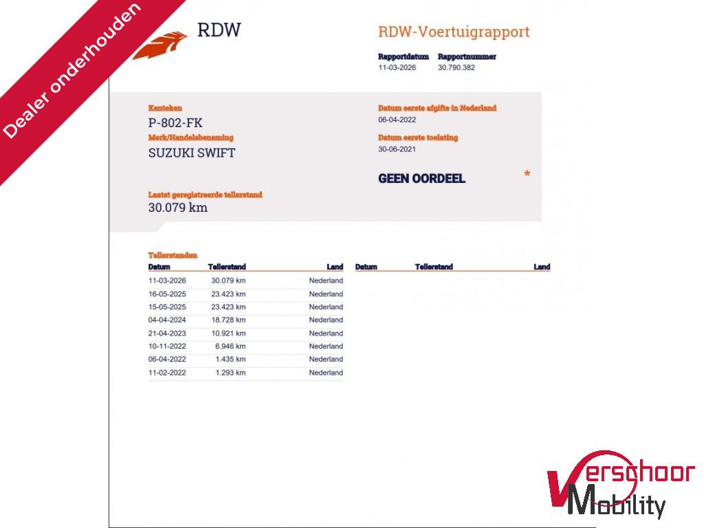 Suzuki Swift 1.2 Select | Stoel verwarming | Camera | Groot, Voorwielaandrijving, 83 pk, Stof, Gebruikt