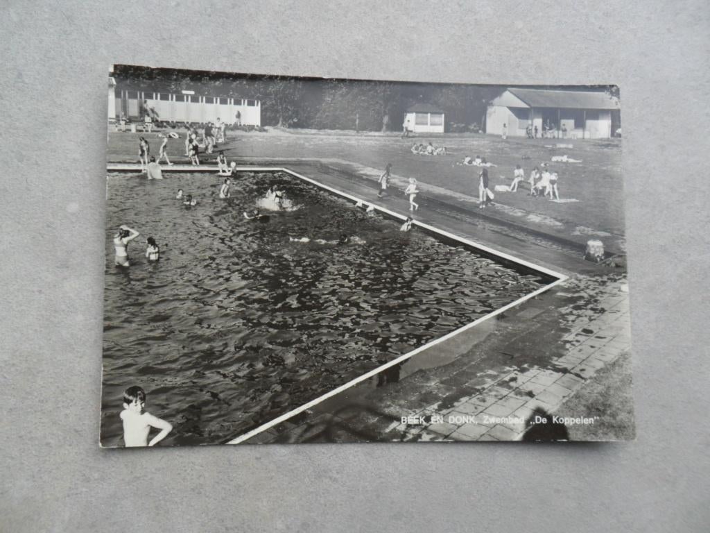 Beek en Donk, zwembad de Koppelen 1970, Verzenden, 1960 tot 1980, Ongelopen, Gelderland