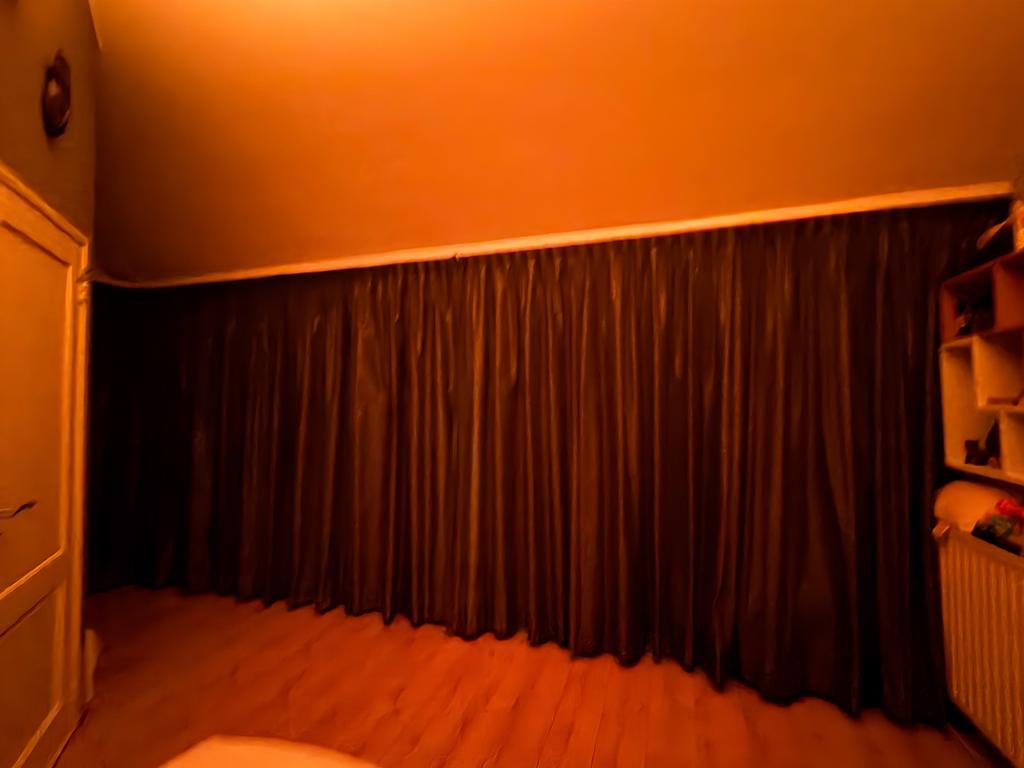 Verduisterende gordijnen 6,00 meter breed x 2,20 m hoog, Ophalen, Gebruikt, 200 cm of meer, 200 cm of meer