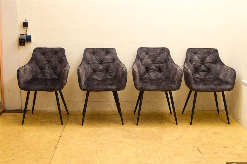 4 stuks eetkamerstoelen 49160, Gebruikt, Ophalen of Verzenden, Vijf, Zes of meer stoelen, Stof