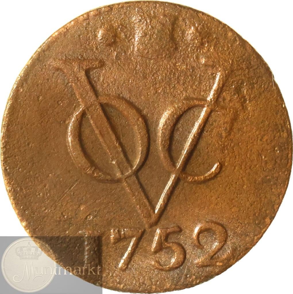 V.O.C. - Utrecht - Duit 1752, Ophalen of Verzenden, Vóór koninkrijk, Overige waardes, Losse munt