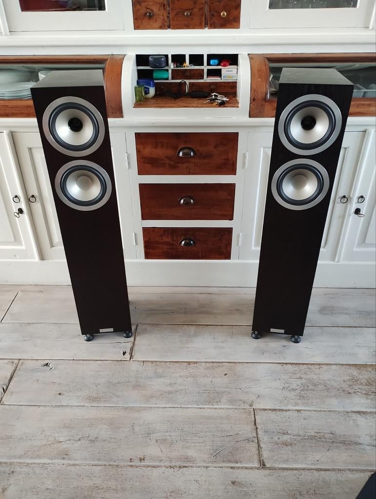Tannoy Revolution DC6T zeer fraai spelende set speakers, Gebruikt, 120 watt of meer, Front, Rear of Stereo speakers, Ophalen