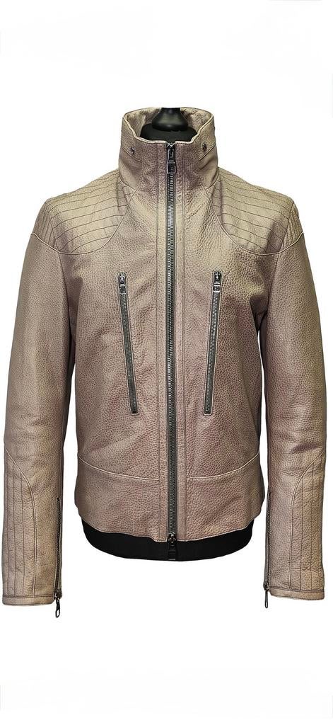 Louis Vuitton Bikerjack Bisonleer Maat L, Kleding | Heren, Ophalen of Verzenden, Zo goed als nieuw, Maat 48/50 (M), Beige