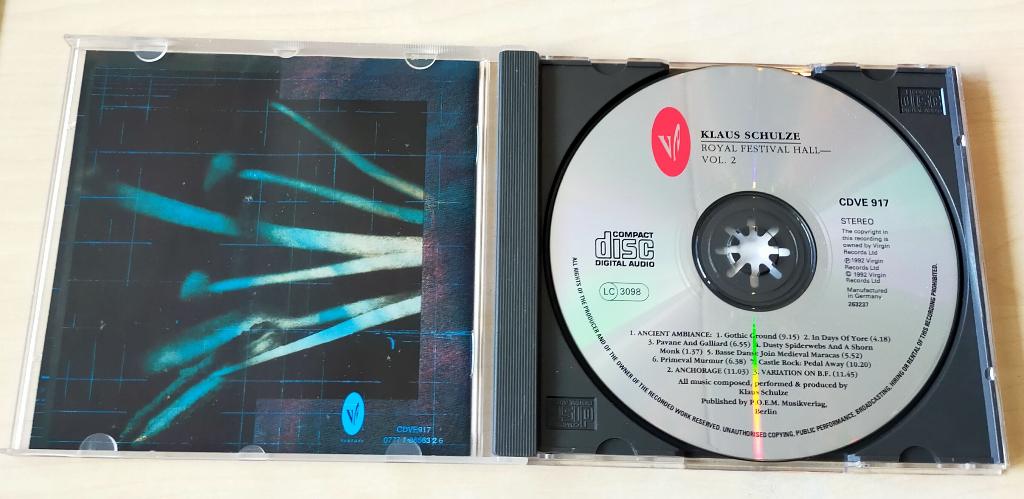 Klaus Schulze - Royal Festival Hall Volume 2 CD 1992, Ophalen of Verzenden, Gebruikt